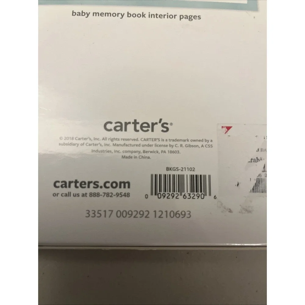 Carter's Blue All The Stars Gender Neutral Baby Memory Book for Newborn Keepsake